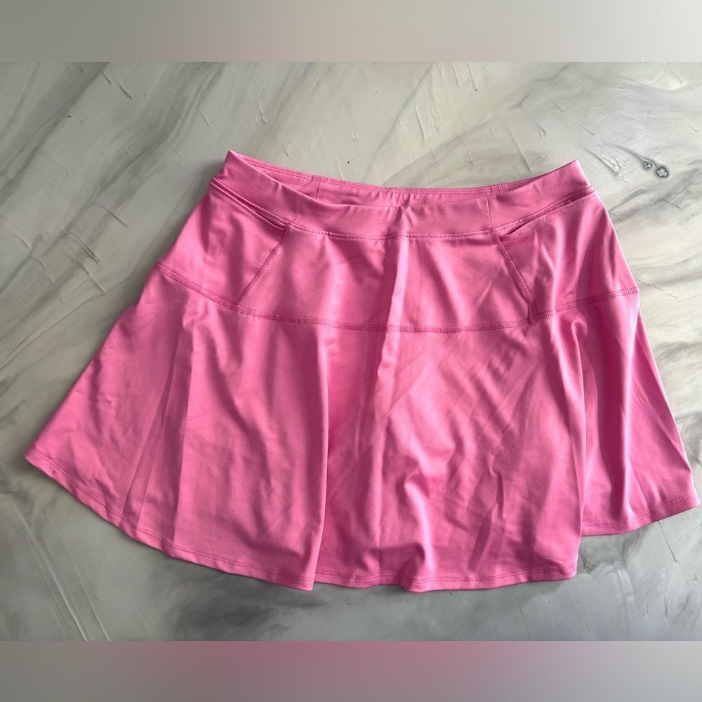 NWT New ATHLETIC WORKS Set 2 Girls Athletic Skorts Skirts Pink Black Plus XXL 18 - Picture 6 of 7